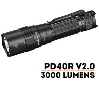 Fenix PD40R V2 Rechargeable LED Flashlight – Luminus SST70 LED – 3000 Lumens / Senter oudoor / Sente