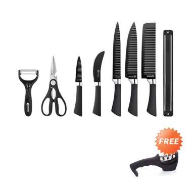 Makassar - Swiden Knife Set + Free Swiden Knife Sharpener Multicolor