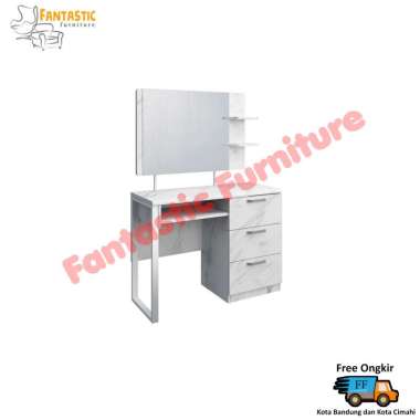Meja Rias / Meja Rias Cermin / Meja rias Marble PUTIH