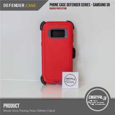 Defender Hardcase for Samsung S8 Hard Case Shockproof Casing Seperti Otterbox - RED Samsung Galaxy S