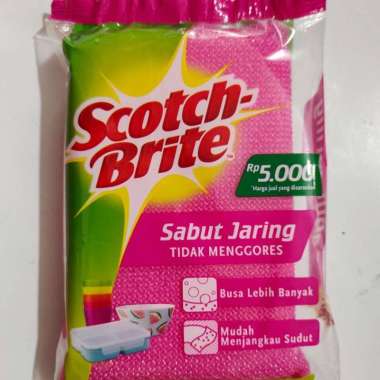 SABUT SPONS CUCI PIRING SCOTCH BRITE | SABUT STAINLESS SCOTCH BRITE Spons Jaring