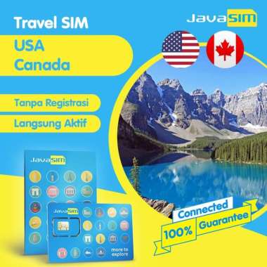 JavaSIM SIM Card Amerika Kanada | USA Canada SIM 1GB/Day 7 Hari