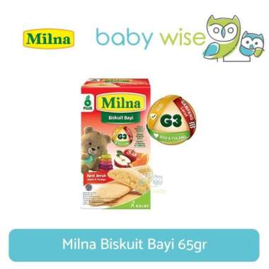 Milna Biskuit Bayi 65gr Apel Jeruk