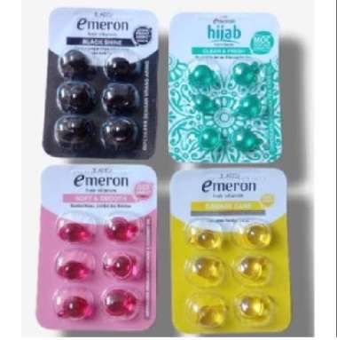Emeron Hair Vitamin Isi 6 Black&Shine