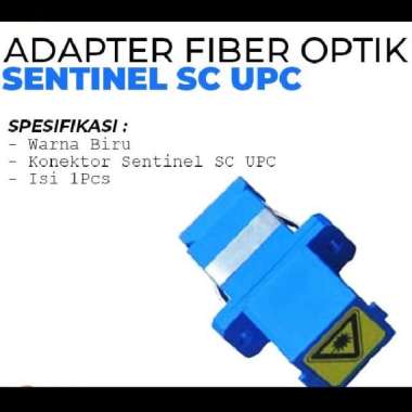 Adapter Fiber Optik SC UPC Sambungan Konektor Fiber Optic FO Sentinel