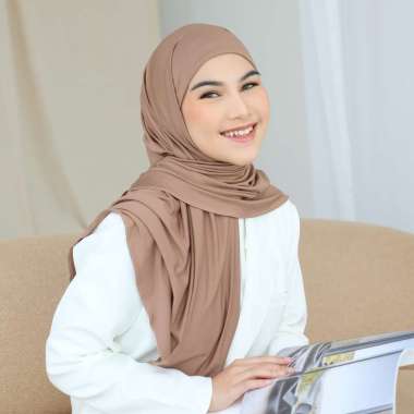 Lozy Hijab - Rayna Instan Jersey (Hijab Instan Jersey) Hazelnut