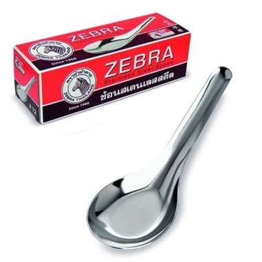 Zebra Chinese Spoon (L) (100000) / Sendok Bebek Silver