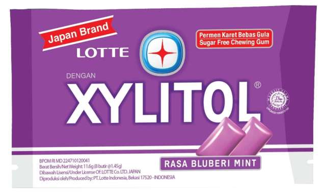 Lotte Xylitol Blueberry Mint Blister [11.6 G]
