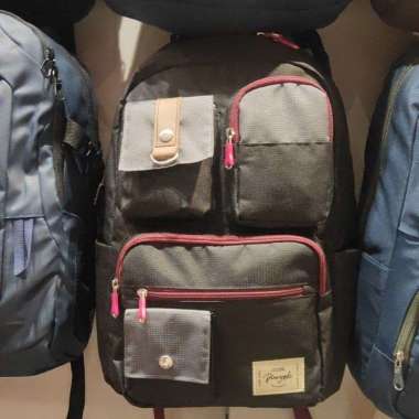 Pineapple 32219 Tas Ransel Sekolah Laptop 14inchi + Raincover Hitam