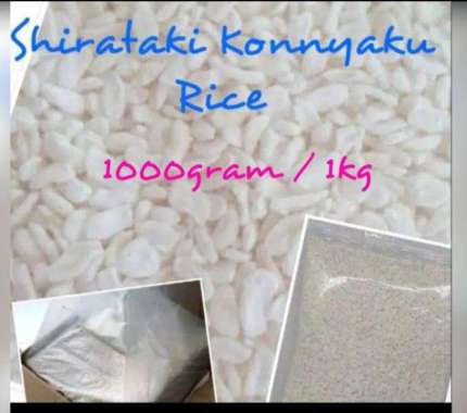 Low Carbs Shirataki Konnyaku Rice / Beras Shirataki Rendah Kalori uk 1000gram
