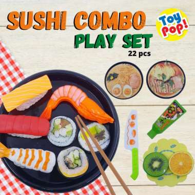 Mainan Edukasi Masak Masakan Pretend Play Set Sushi Combo