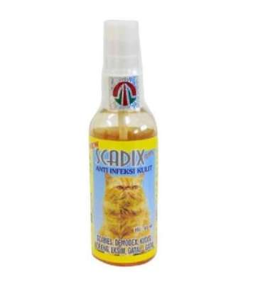 Scadix - Anti scabies, kudix, dan luka pada kucing