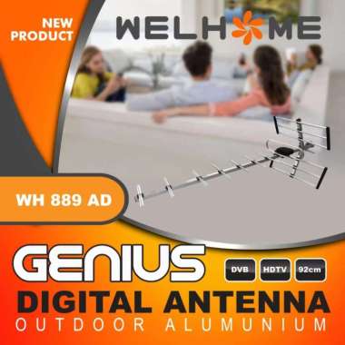 WELHOME Antena TV Digital Outdoor Alumunium WH-889