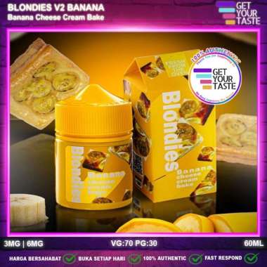 Liquid Blondies V2 Banana Cheese Cream Bake 60ML Freebase by IDJ 8MG 60ML
