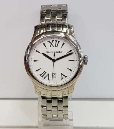 Pierre Cardin PC104121F Empereur Jam Tangan Pria Stainless Steel Silver White