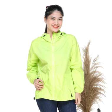Jaket Olahraga Unisex Outdor Running Bersepeda Warna Kuning L Neon Stabilo