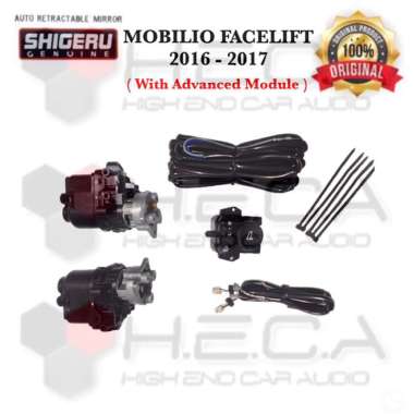 Spion Lipat Elektrik Otomatis Retract MOBILIO 2016-2017 + Module HITAM
