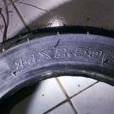 BAN SEPEDA LISTRIK IMPORT UK 14x2.50 r14 ring 14 selis TUBELESS Lokal 14x2.50