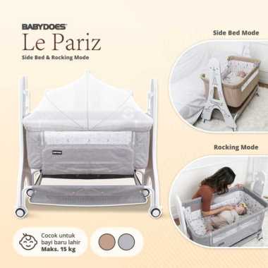 BabyDoes BD 1634 Le Pariz Tempat Tidur Bayi Grey