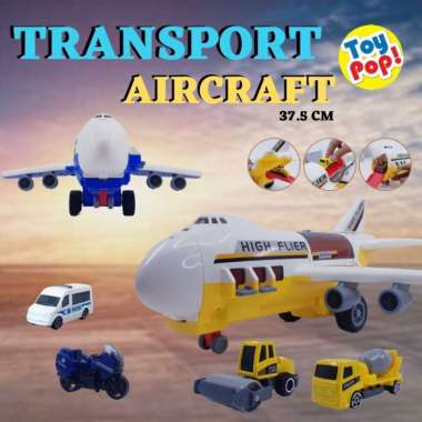 Mainan Edukasi Pesawat Aircraft Besar Hight Flier Construcktion Kuning