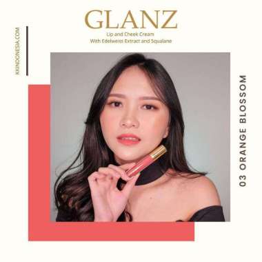 Glanz Lipstik/Lipcream Lips & Cheek Cream Anti Aging & Sebum Pelembab Bibir KK Indonesia 03