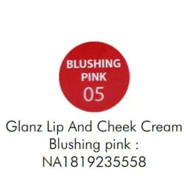 Glanz Lipstik/Lipcream Lips & Cheek Cream Anti Aging & Sebum Pelembab Bibir KK Indonesia 05