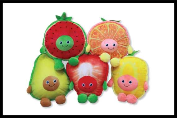 Boneka Buah Lucu Ukuran M , Straw Jeruk Semangka Nanas Alpukat Jeruk