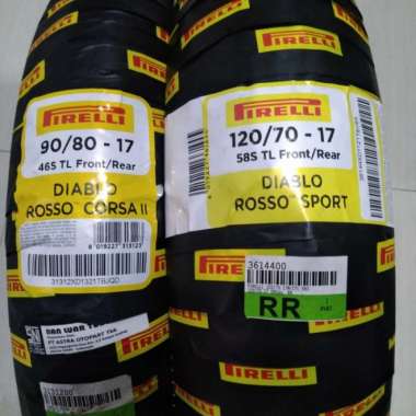 Ban Paket Pirelli Diablo Rosso Corsa II &amp; sport 90/80-17 &amp;120/70-17 Multivariasi