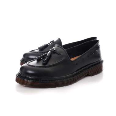 Sepatu Loafer Pria Kulit Premium- Leder Loafer Black - Lederweren