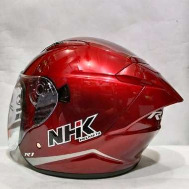HELM NHK R1 MAX SOLID ROYAL RED HELM HALF FACE M ROYAL RED