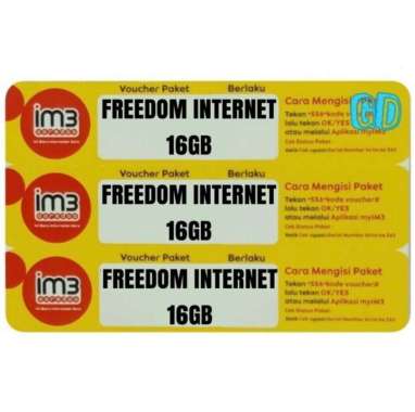 Voucher Indosat Freedom Internet 16GB