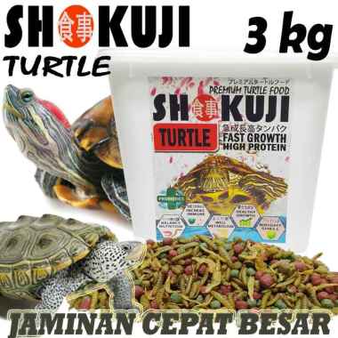 3KG SHOKUJI PELET BRAZIL RES RAZORBACK MAKANAN KURAKURA AIR BRASIL DAMER CST PAKAN PREMIUM TURTLE FO