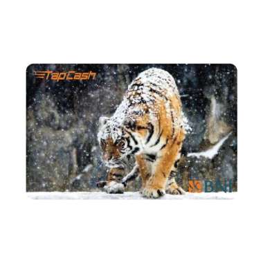 Kartu BNI TAPCASH Animal Hewan Harimau Besar 3 Hewan Animal Kartu Etoll e toll E Money E-money Winly