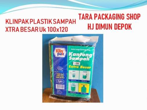 PLASTIK SAMPAH EXTRA BESAR HITAM 100x120 CM