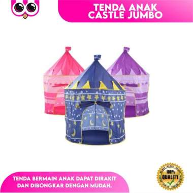 TENDA ANAK CASTLE JUMBO COWOK CEWEK pink