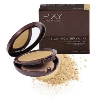 [ POWDER ] PIXY MAKE IT GLOW SILKY POWDER CAKE / BEDAK 201