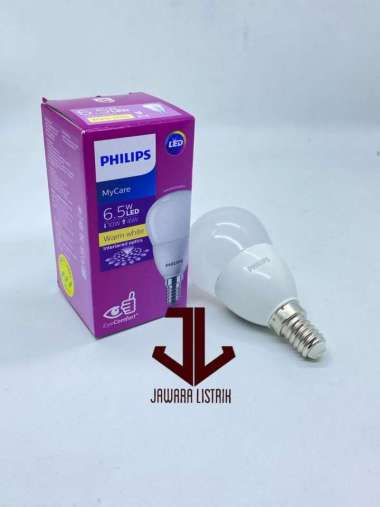 PHILIPS LED BULB 6,5 WATT E14 LAMPU HIAS KAKI KECIL