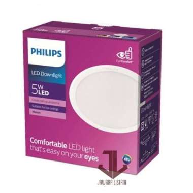 PHILIPS LED PANEL DOWNLIGHT MESON 5W 5 W WATT 59447 3,5 INCH Kuning