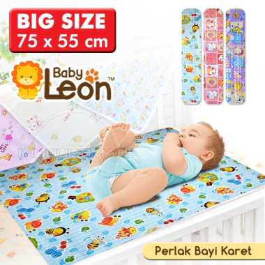 BABY LEON Perlak Bayi PL-02 (75cm x 55cm) Karet Waterproof Alas Ompol Bayi Perlak Karet Perlak Ompol