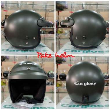 HELM CARGLOSS CF RETRO GREEN DOFF CARGLOS HALF FACE XL GREEN