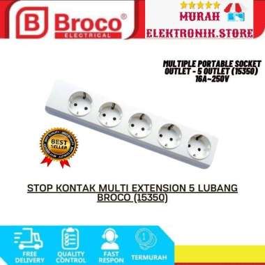 Stopkontak Broco 5 Lubang 15350 - Stop Kontak Broco Arde 5 Lubang 15350
