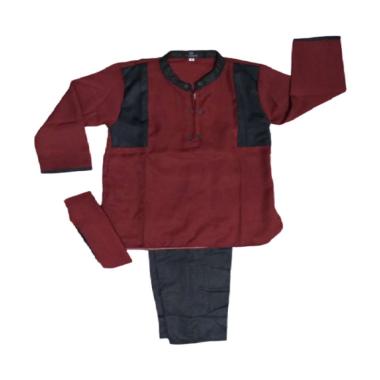 DS KIDS WEAR Arken Baju Koko Anak XL MAROON