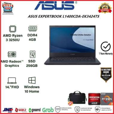 ASUS L1400CDA-EK3424TS AMD Ryzen 3-3250U 4GB 256GB SSD FHD WIN10 OHS