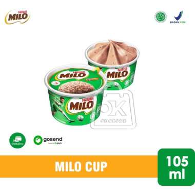 Ice Cream Nestle Milo Cup 105 ml (KHUSUS INSTANT)