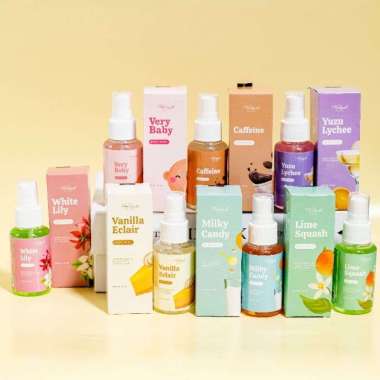 Holigrels Body Mist Parfum Popcorn Caramel Vanilla Eclair Ocean