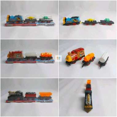Mainan Baterai Kereta Api Dengan Dua Gerbong Track Train Train Tangki