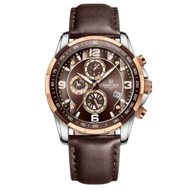 JAM TANGAN NAVIFORCE 8020 M1 JAM NAVIFORCE ORIGINAL 8020 LA - KULIT COKLAT JAM TANGAN NAVYFORCE 8020
