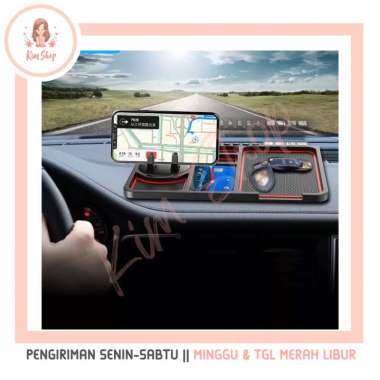 KIM SHOP - Tatakan HP Dudukan Handphone Holder Alas Dashboard Anti Slip Mat Mobil Phone Mounting Car