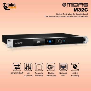 Midas M32C - 40 Channel Digital Rackmount Mixer
