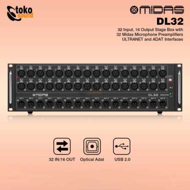 Midas DL32 - 32 Input 16 Output Stage Box